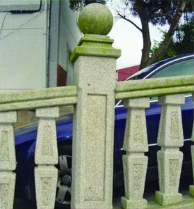 O Canteiro San Ciprián diseño de columna